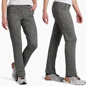 Kuhl Pant Bliss Soft Performance Knit Legging Pant Dark Heather Gray Large‎